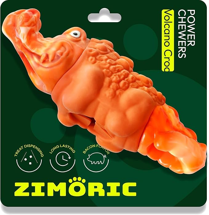 Tough Dog Chew Toys for Aggressive Chewers, Interactive Treat Dispensing Dog Toy, Durable Dog Toys for Medium & Large Dogs - Great for Boredom