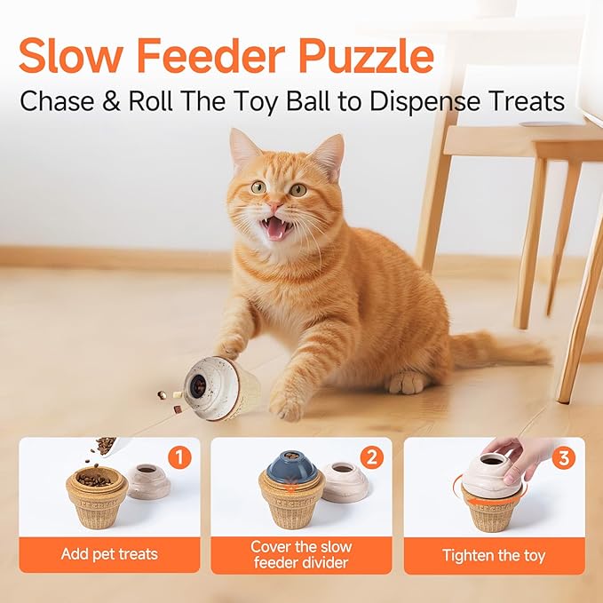 Interactive Dog Toys Freezable Treat Dispensing Puzzle Toy Long-Lasting Busy Toy Chew Toy to Reduce Boredom & Anxiety, Long-Lasting Busy Toy for Small Medium Large Dogs