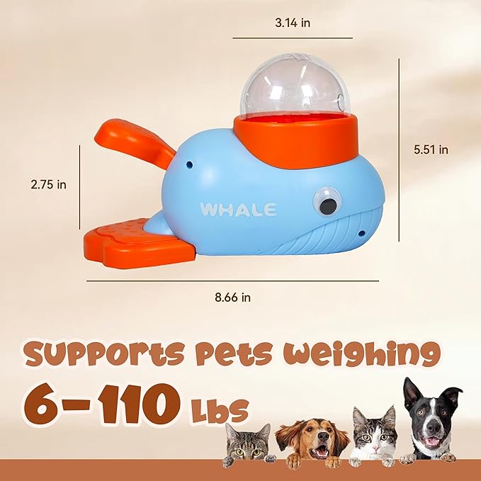 Dog Puzzle Feeder Toy,Interactive Food Dispense,Pet Slow Feeder (Blue)