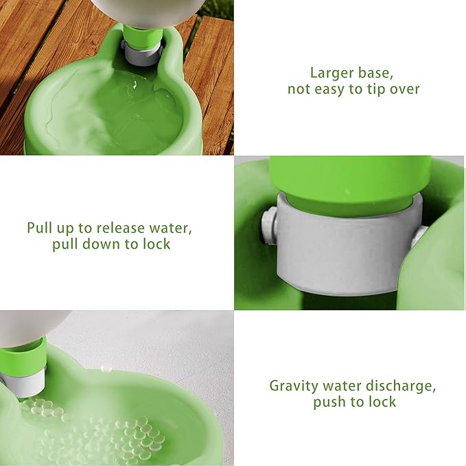 Portable Pet Travel Water Bottle with Collapsible Drinking Bowl, Leak-Proof & Lightweight Dispenser for Dogs & Cats, Ideal for Walking, Hiking & Outdoor Adventures