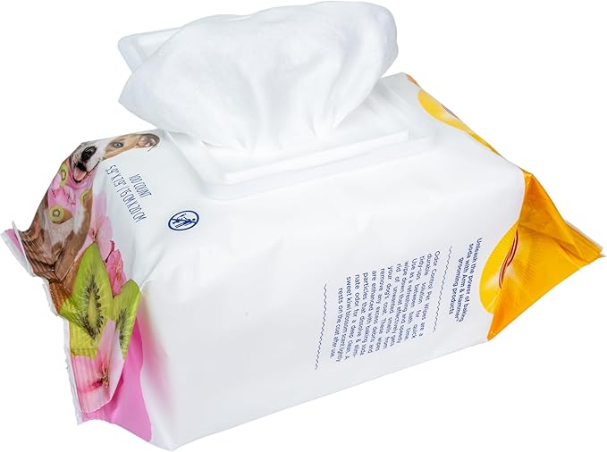 Arm & Hammer for Pets Odor Control Wipes for Dogs, Best Odor Eliminating Waterless Cleaning for Dogs & Puppies | Kiwi Blossom Scent, 100 Count - 3 Pack