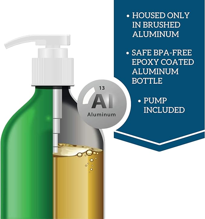 Premier Omega Fish Oil Supplement by Iceland Pure | Wild Caught | 3053mg of Omega-3 per teaspoon | For Large Dog Breeds | Ethyl Ester Distillation | Pump Bottle BPA Free Brushed Aluminum 17Oz