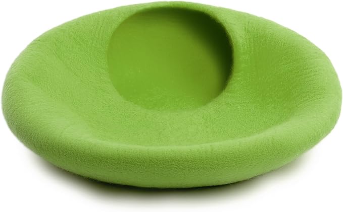 Woolygon Premium Wool Cat Cave Bed - Felt Cat Cave Handmade from 100% Merino Wool, Eco-Friendly Felt Cat Bed for Indoor Cats and Kittens