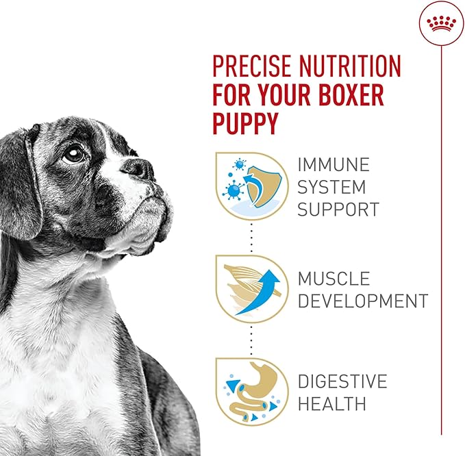 Royal Canin Breed Health Nutrition Boxer Puppy Dry Dog Food, 30 lb Bag