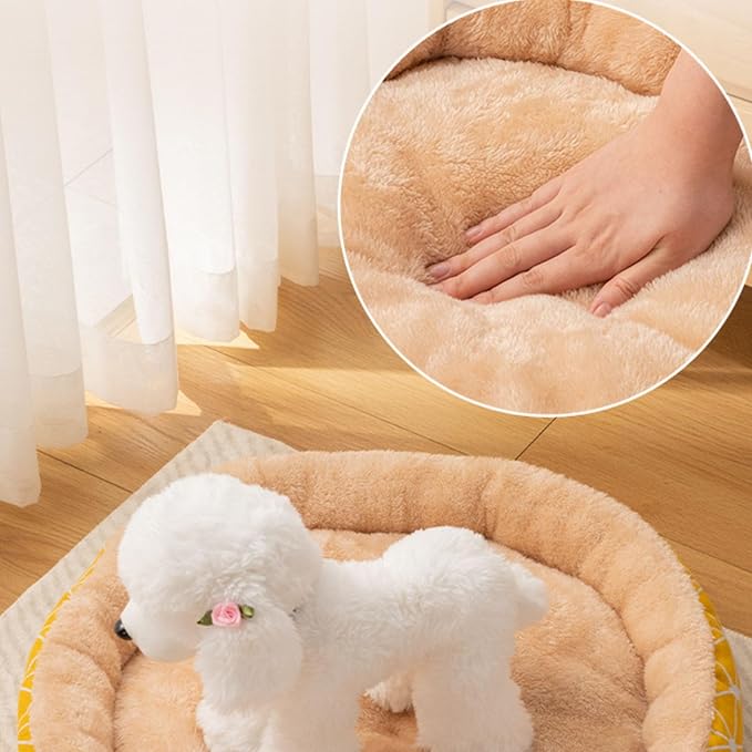GeRRiT Universal Cat Bed Pet Mat Dog Bed Dog House Pad Round Nest Warm Pet Nest,L(20x20x4)