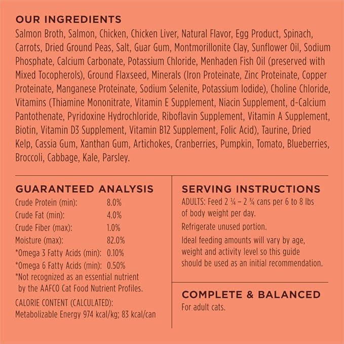 Instinct Flaked Entrée Wet Canned Cat Food - Salmon, 3 oz. Cans (Pack of 24)