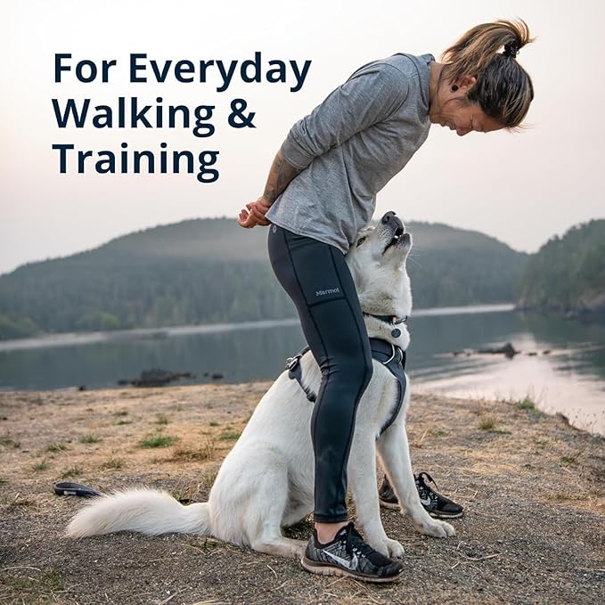 Ruffwear, Front Range Dog Harness, Reflective Soft Padded Everyday Harness with Dual Leash Clips, Adjustable and Lightweight Fit for Training or Walking for All Dogs, Twilight Gray, XX-Small