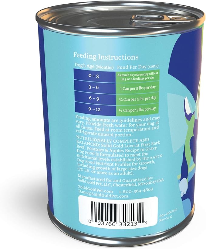 Solid Gold Wet Dog Food for Adult & Senior Dogs - Made with Real Chicken & Salmon - Leaping Waters Grain Free Canned Dog Food for Healthy Digestion & Sensitive Stomach