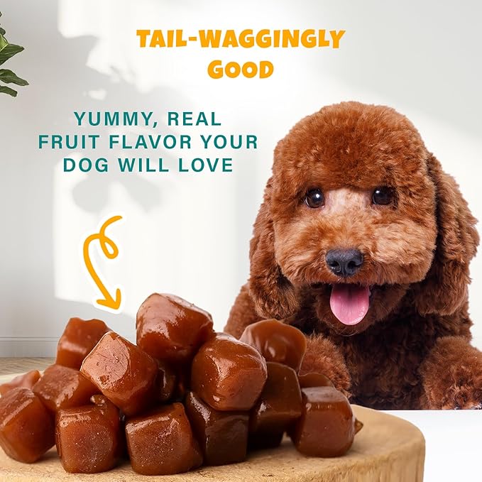 Plant-Based Pumpkin Dog Treats - Pumpkin, Carrot, Apple, and Blueberry Soft & Chewy - Vegetarian, Vegan Dog Treats with Organic Ingredients - Low-Protein, Hypoallergenic, Gluten-Free