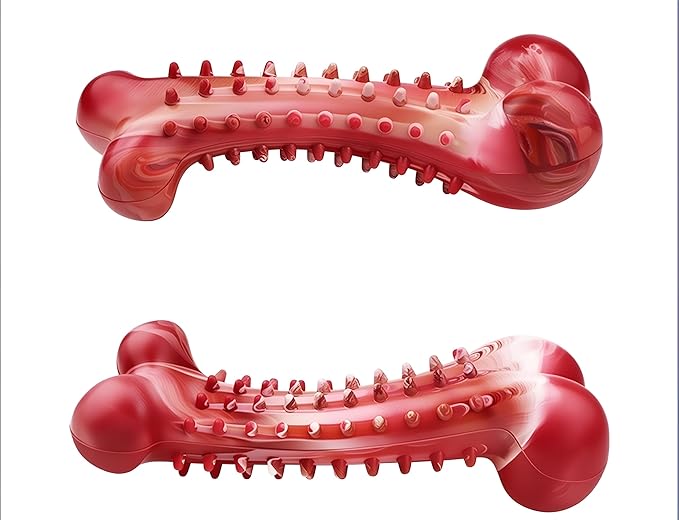 Indestructible Dog Chew Toys for Aggressive Chewers-Durable Rubber Toy for Large MediumSmall Dogs, Interactive Puppy Teething Chewer (Fit for Medium to Large Dogs)