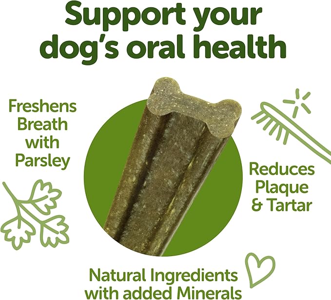 WHIMZEES Wellness Freshzees Dog Dental Treats, Natural Chews, Extra Small Size Stick, (56 Count)