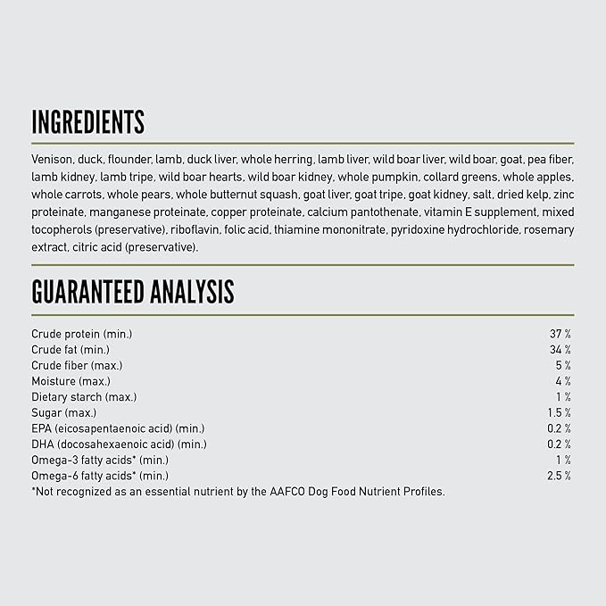 ORIJEN Epic Bites Freeze-Dried Dry Dog Food Tundra Recipe 6oz Bag