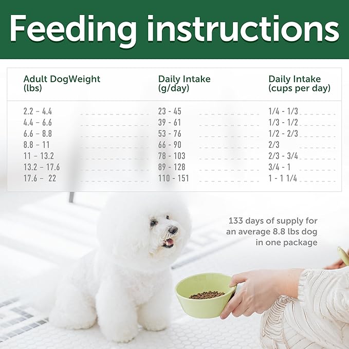 Nature's Protection Dry Dog Food for Small Breed - High Protein Tear Stain Diet for White & Light Fur Adult Dogs - Small Bites Kibble (Superior Care - Lamb and Rice, 22 lb)