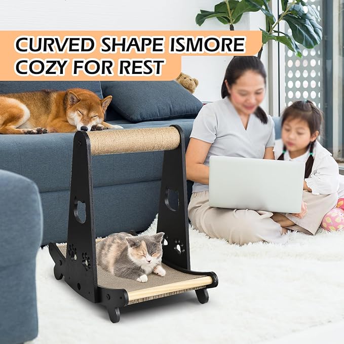 Cat Scratching Bed, Cat Scratcher Lounge, Reversible Cat Scratching Board, Cardboard Cat Scratcher, Premium Cat Scratch Post, Durable Cat Scratchers, Cat Scratching Post