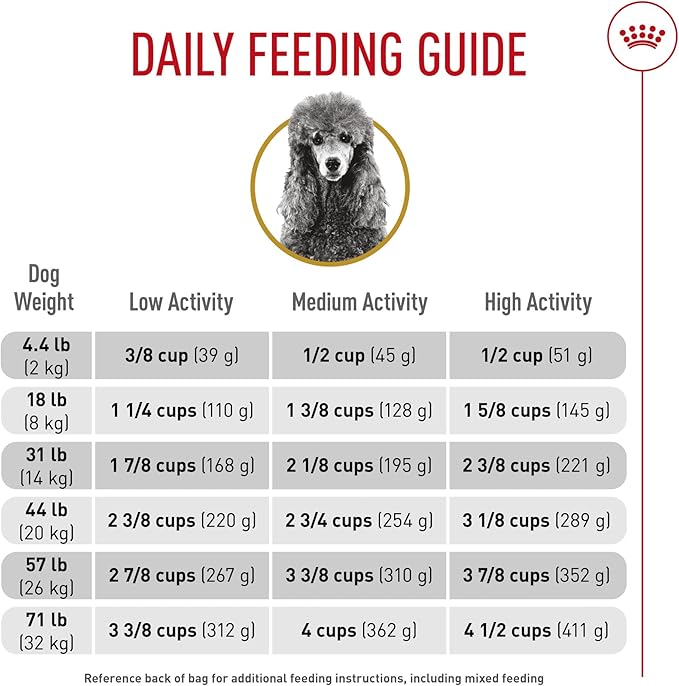 Royal Canin Breed Health Nutrition Poodle Adult Dry Dog Food, 10 lb Bag
