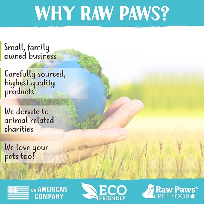 Raw Paws Freeze Dried Dog Food & Cat Food - Chicken Recipe, 16-oz - Made in USA - Freeze Dried Chicken, Raw Food for Dogs and Cats - Grain, Soy, Corn- Free