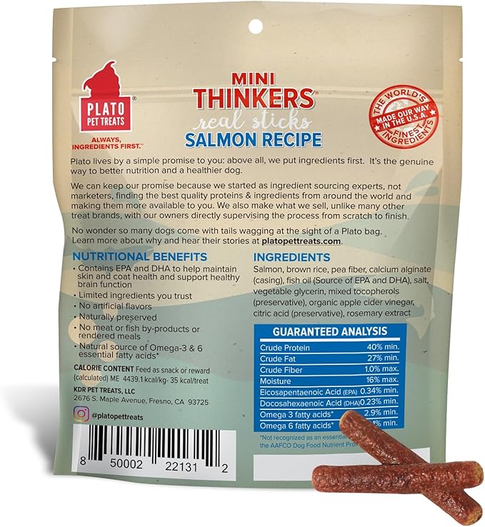 PLATO Mini Thinkers Salmon Recipe 3oz, Natural (850002221312)