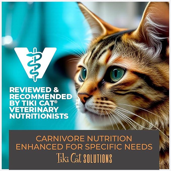 Tiki Cat Solutions Mobility Mousse, Chicken & Tuna Recipe in Broth, Formulated to Support Healthy Joints, Functional Wet Cat Food, 2.4 oz. Pouch (12 Count)