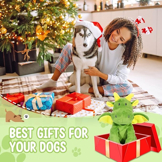 Squeaky Dog Toys Plush Dog Toy with Crinkle Paper Stuffed Durable Dog Chew Toys for Small Middle and Large Dogs