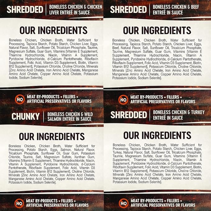 Hotspot Wellness Grain Free Wet Cat Food Variety Bundle - 4 Flavors Pack (12 Cans) With Bowl: Chicken, Liver, Salmon & Turkey (2.82oz)