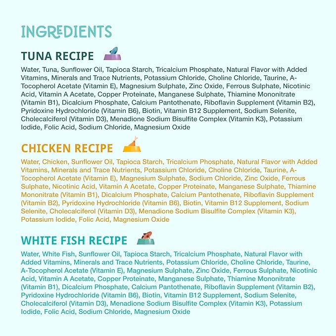 LOVE, NALA - Single Protein Flaked Wet Cat Food Variety Pack - Chicken, Tuna & White Fish - Natural, Hydration Broth, Grain-Free, Human-Grade Protein, Non-GMO, No Gums, No Carrageenan-2.8 oz,12 Cans