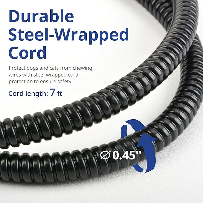 NICREW Dog Heating Pad, Temperature Adjustable Heated Dog Bed with Auto Shut Off Timer, Indoor Pet Heated Bed Mat for Cats and Dogs, 35.4 x 23.6 Inches, 120W (max)