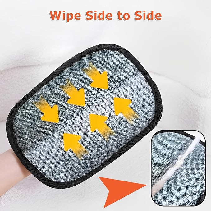 2025 Upgraded Pet Hair Remover Glove for Cats & Dogs, 3 PCS Electrostatic Gloves Pet Hair Removal, Reusable Pet Hair Removal Glove, Efficient Pet Grooming Gloves