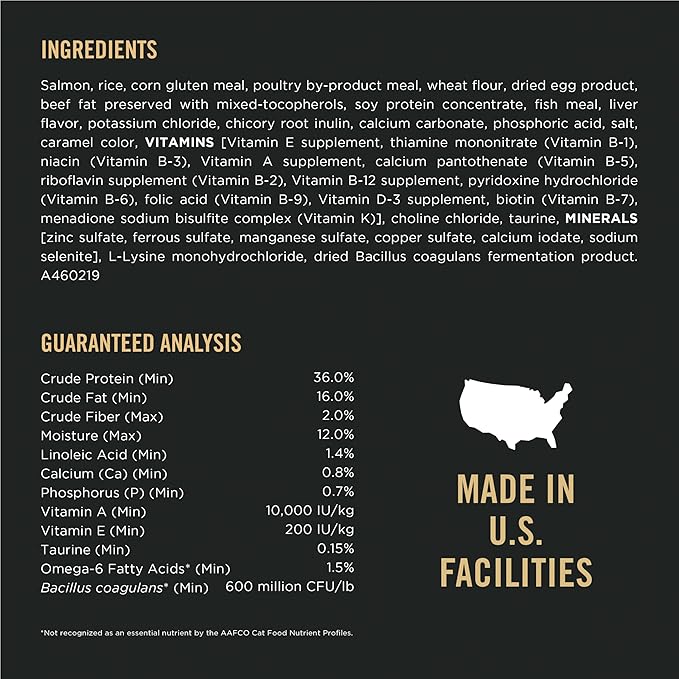 Purina Pro Plan Allergen Reducing, High Protein Cat Food, LIVECLEAR Salmon and Rice Formula - 3.5 lb. Bag