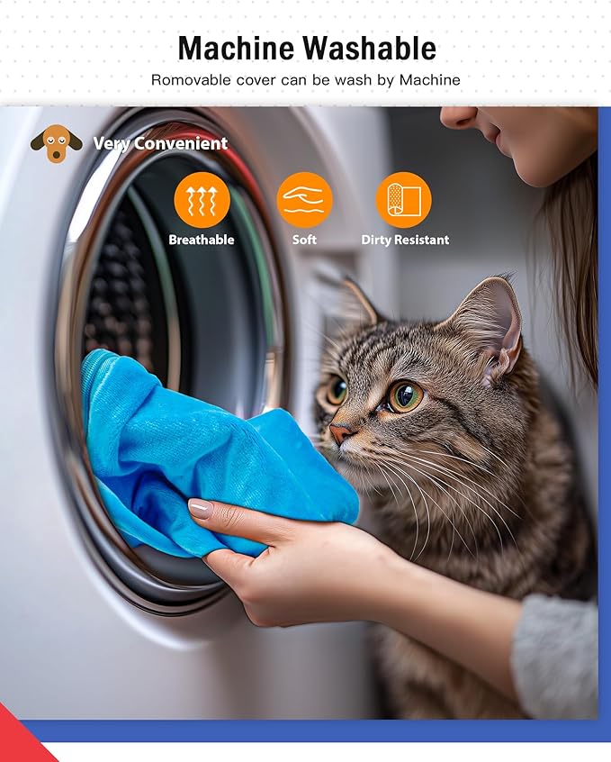Outdoor Pet Heating Pad for Cats, Pet Heating Pad for Cats Outside, Waterproof Cat Warming Pad, Heated Cat Dog Bed Electric Heating Blanket, Feral Cat Heating Pad Heated Mat for Dog Cat House, 16"x20"