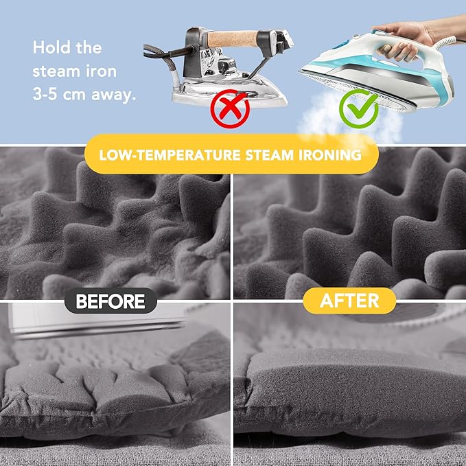 Deconovo Orthopedic Dog Bed for Medium & Large Dogs – Supportive Memory Foam with Washable Cover, Non-Slip Base – Comfort for Senior, Arthritic & Active Pets, White and Grey Side, 44" Lx32 Wx3 Th