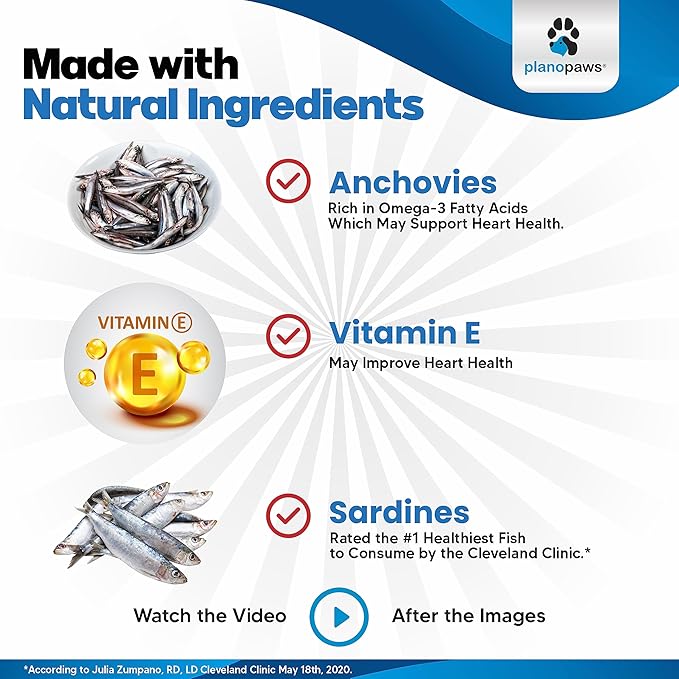 Omega 3 Fish Oil for Dogs - Salmon Oil for Dogs - Dog Fish Oil Supplement May Help Shedding, Allergy, Itch Relief - Supports Dry Skin, Joints - Dog Skin and Coat Supplement - 90 Fish Oil Pills EPA DHA