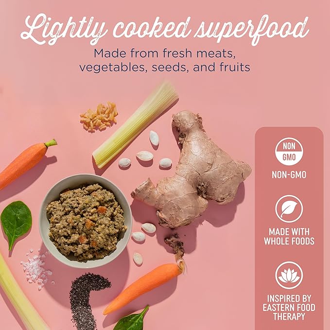 Side by Side Chicken & Lamb/Beef & Salmon Stew, Dog Food for All Breeds, Made of Whole Foods, Every Ingredient Has a Purpose, No Artificial Additives, Fillers, or Gums, Ready to Serve, 12.5 oz, 4 Pack