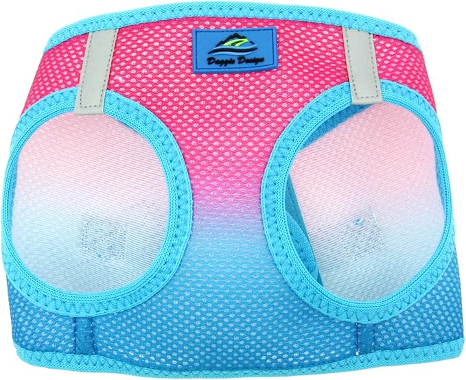 Doggie Design No Choke Dog Harness - Simple Step-in and Go Dog Vest for Small, Medium, and Large Breeds - Breathable Mesh Polyester Pet Harness - Sugar Plum - S