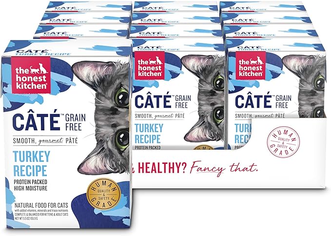 The Honest Kitchen Câté™ Grain Free Turkey Pâté Wet Cat Food, 5.5 oz (Pack of 12)
