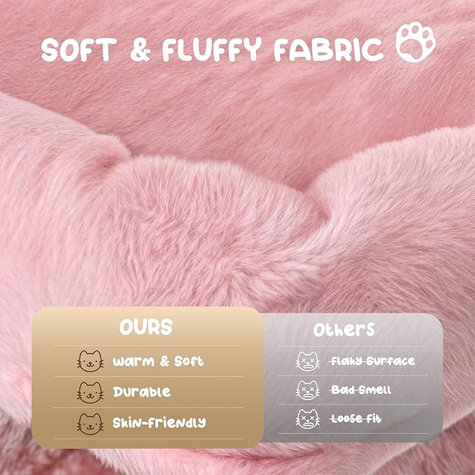 MoNiBloom 58 Inch Cat Tree Tower for Indoor Cats Large Adults, Pink Cat Tower with Scratching Post & Hammock, Pet Play House with Cat Condo, Soft Pink