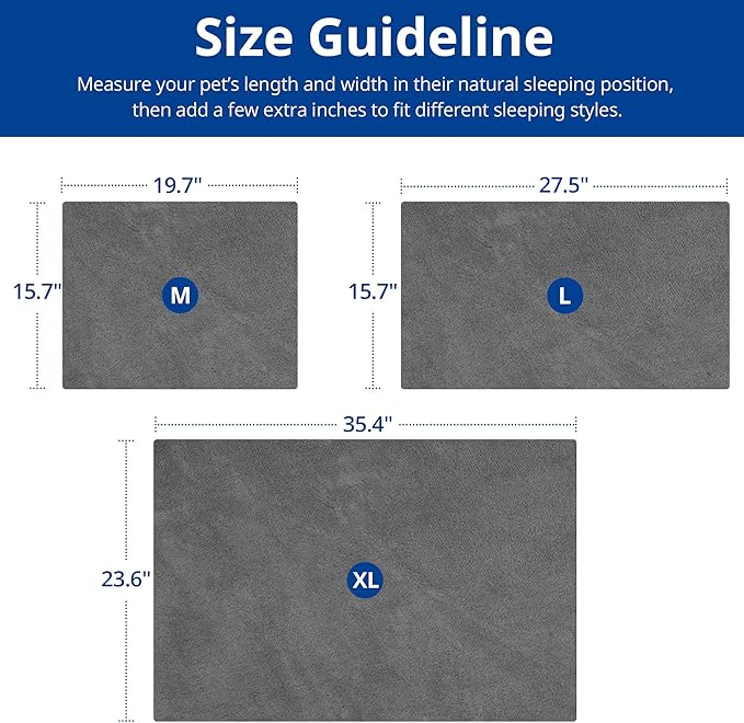 Outdoor Heated Cat Bed, Soft Pet Heating Pad with Steel-Wrapped Cord, Outside Pet Warmer for Feral Cats and Dogs, 27.5" x 15.7", 50 Watts