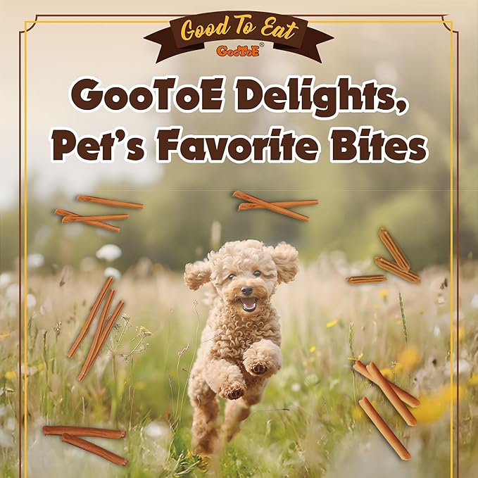 Gootoe Chicken Dog Treats – Chicken Dipped Sticks 1.5 lb – All Natural, Grain-Free, Low Fat, Premium Training Chews, Healthy & Easily Digestible