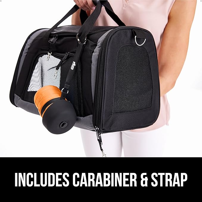 GORILLA GRIP Dog Water Bottle, Portable Water Bowl Dispenser for Dogs, 16 oz Leak Proof Pet Travel Squeeze Bottles, Food Grade Silicone, To Go Puppy Essentials, Hiking Camping Trip Accessories, Orange