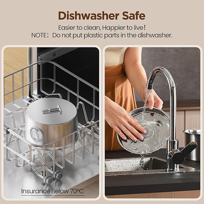 Cat Water Fountain Stainless Steel: 2.6L Cat Fountain for Drinking - Pet Water Fountain for Cats Indoor - Automatic Pet Water Dispenser Bowl - Best Auto Feeding Supplies Gift for Small Dog Large Kitty