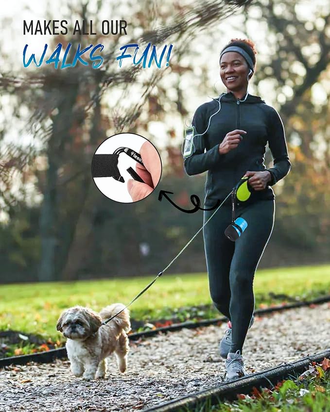 Lesotc Dog Water Bottle, Portable Water Dispenser with Bowl, Leak Proof Pet Travel Squeeze Bottle, Puppy Essentials Dog Stuff Accessories for Outdoor Walking, Hiking, Camping