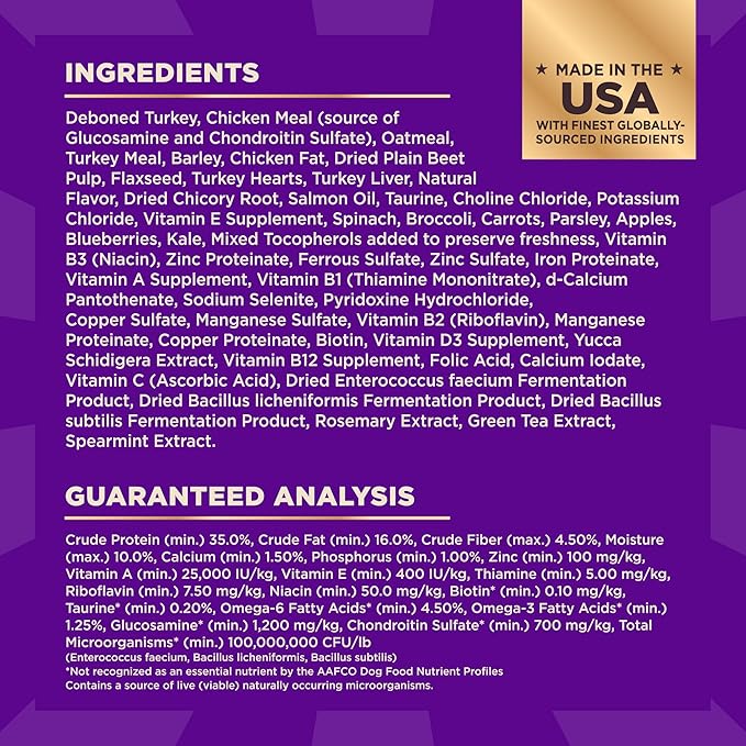 Wellness CORE+ (Formerly RawRev) Grained Dry Dog Food, Original Turkey & Chicken with Freeze Dried Turkey Recipe, 4 Pound Bag