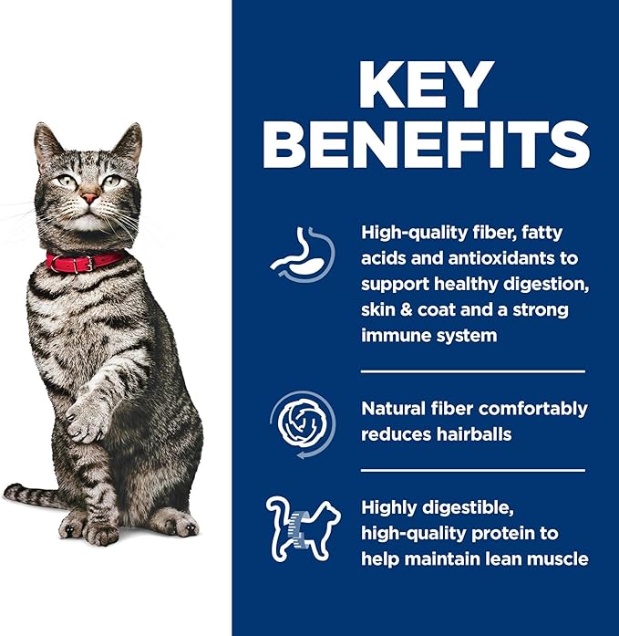 Hill's Science Diet Adult 1-6 Urinary Hairball Control Dry Cat Food, Chicken Recipe, 3.5 lb. Bag