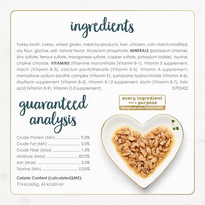 Purina Fancy Feast Gravy Lovers Turkey Feast Grilled Gourmet Cat Food in Wet Cat Food Gravy - (Pack of 24) 3 oz. Cans