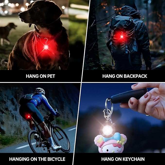 2 Pack LED Dog Collar Light, Rechargeable Dog Lights for Night Walking, 3 Modes, IP68 Waterproof Pet Walking Accessories