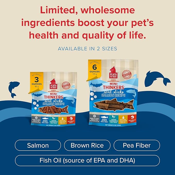 PLATO Mini Thinkers Salmon Recipe 3oz, Natural (850002221312)