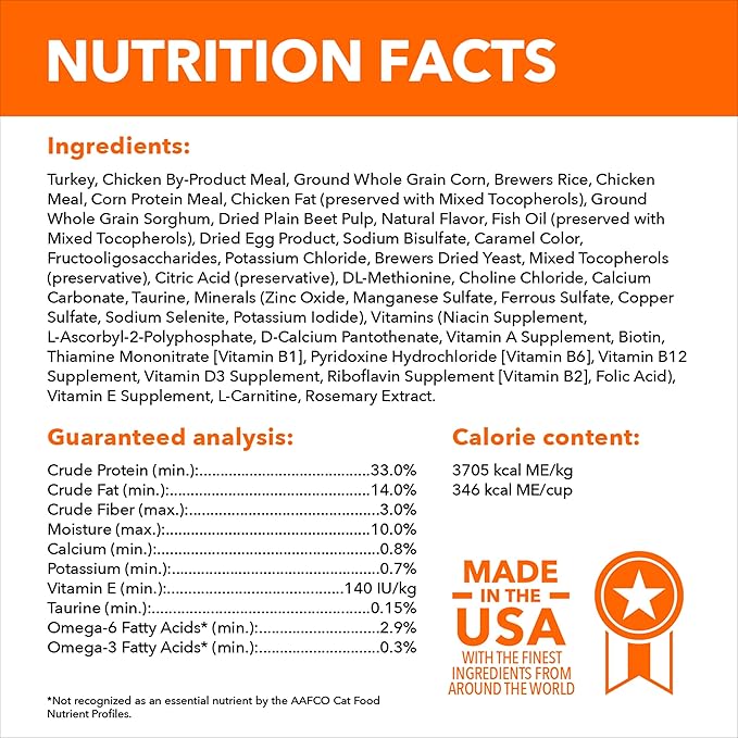 IAMS Proactive Health Adult Sensitive Digestion & Skin Dry Cat Food with Turkey, 13 lb. Bag