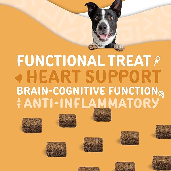 waggedy Omega Max Chews for Dogs with Salmon Oil & Flaxseed — Dog Essentials for Shiny Coats & Healthy Skin — Dog Supplements & Vitamins (60 Chews)