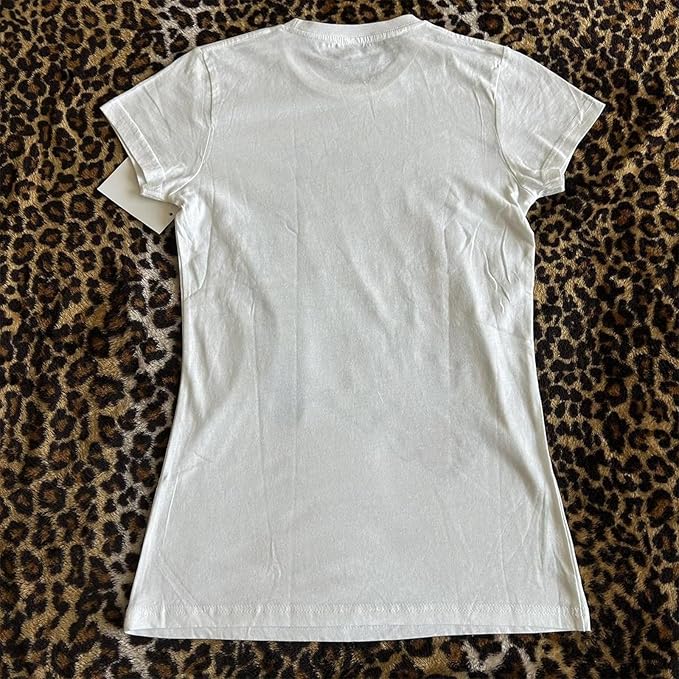 Gothic Tees for Women Y2K Grunge Graphic Short Sleeve Crew Neck T-Shirts 90s Vintage Aesthetic Emo Clothes