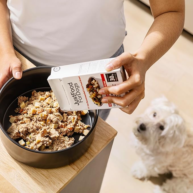 JustFoodForDogs Pantry Fresh Wet Dog Food, Complete Meal or Dog Food Topper, Chicken & White Rice Human Grade Dog Food Recipe - 12.5 oz (Pack of 12)