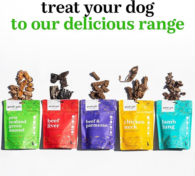 Pet Treats, Air-Dried, Natural, Single Ingredient Dog Treat, Grain Free, Sustainably Sourced Dog Treats, Toppers, Snacks, New Zealand Green Mussels 1.7 oz